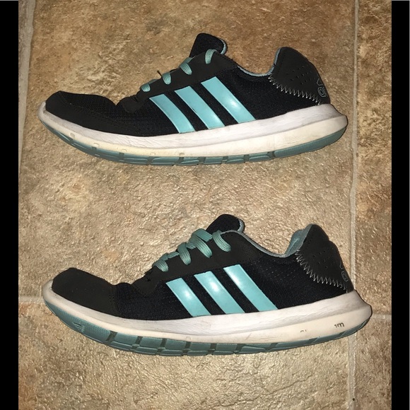 Adidas Teal Cloudfoam Ortholite Running Sneakers 7 - Picture 2 of 8